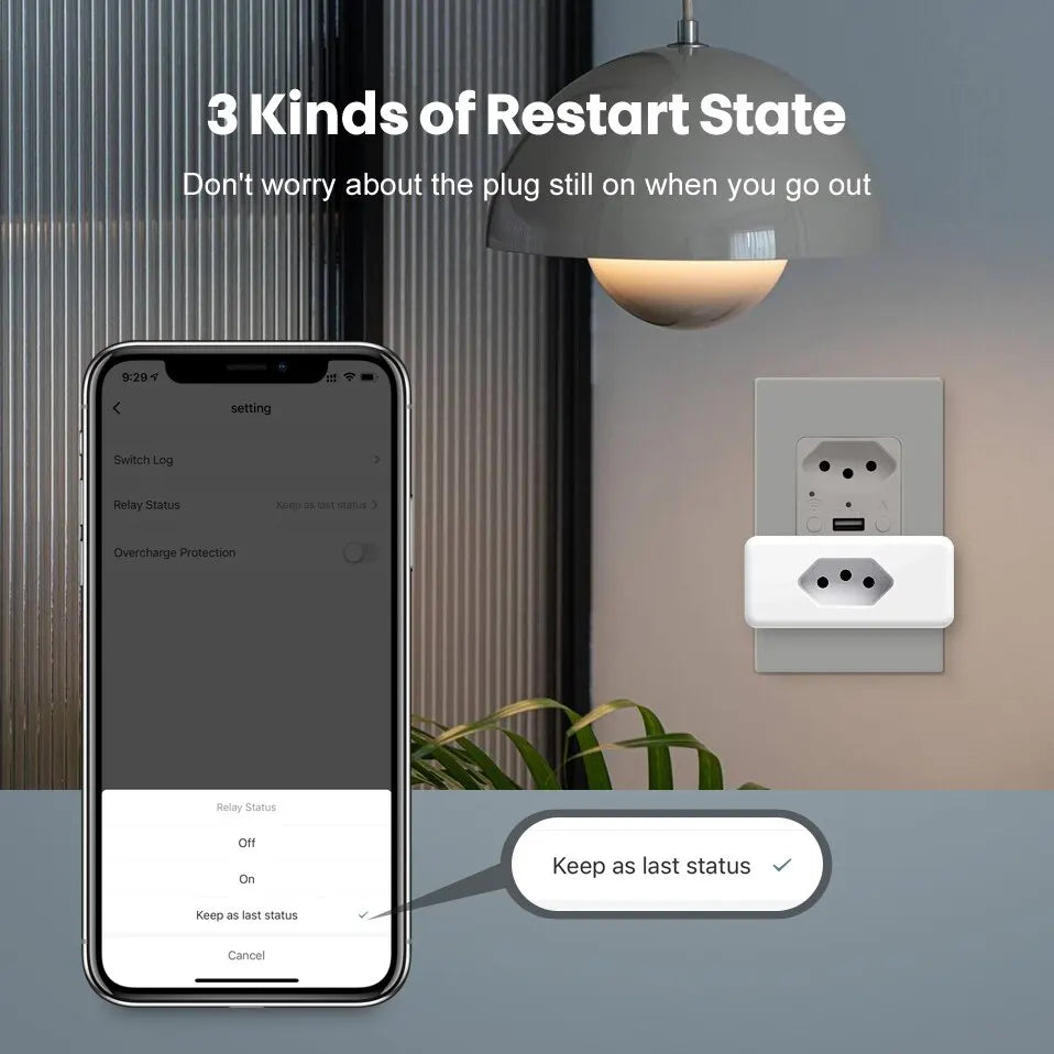 Smart Socket WiFi EU Plug 20A With Power Monitoring Timer Home Outlet Support Google Alice SmartThings Alexa