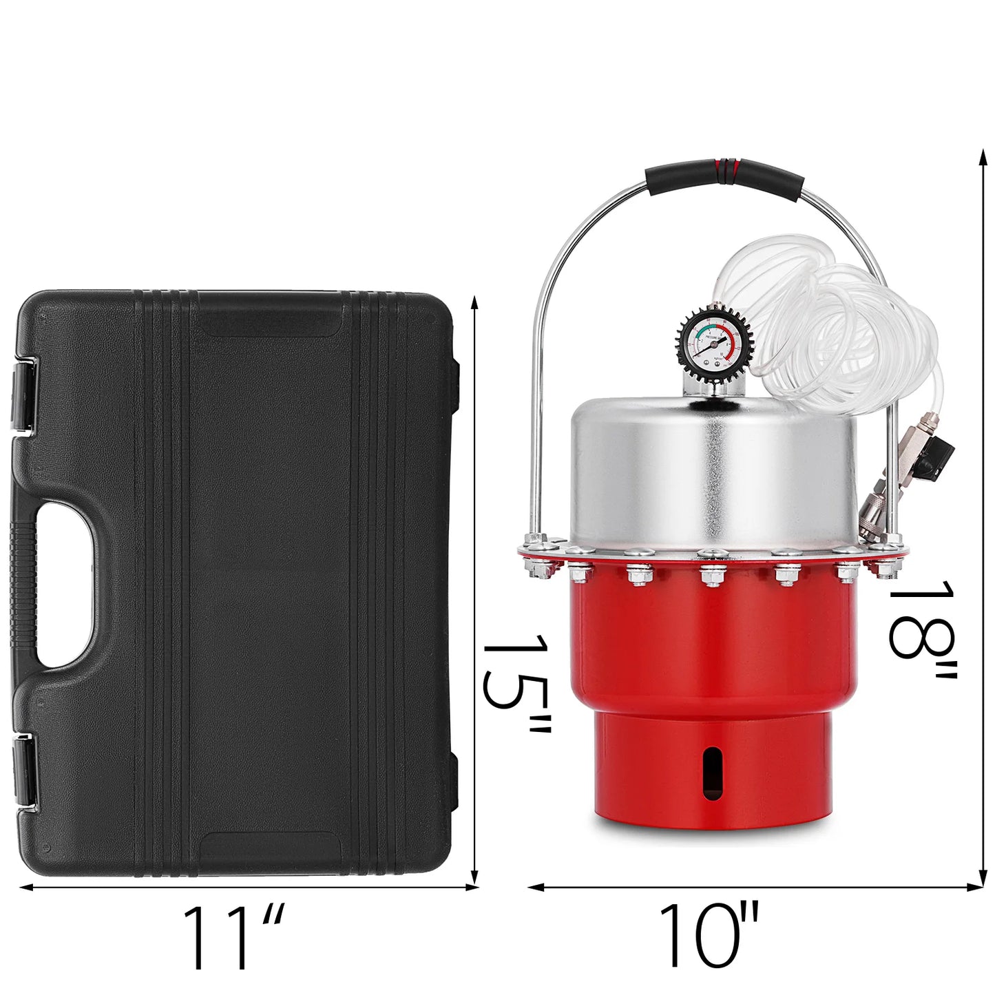 VEVOR Pneumatic Air Pressure Brake Bleeder Kit Car Brake Fluid Oil Change Tool With 5L Tank for Bleeding Brake and Clutch System