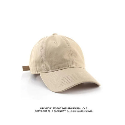 Hat Duck Tongue Versatile Women's Korean Style Cotton Japanese Style Baseball Cap Casual Couple Soft Top Skin-friendly Peaked...