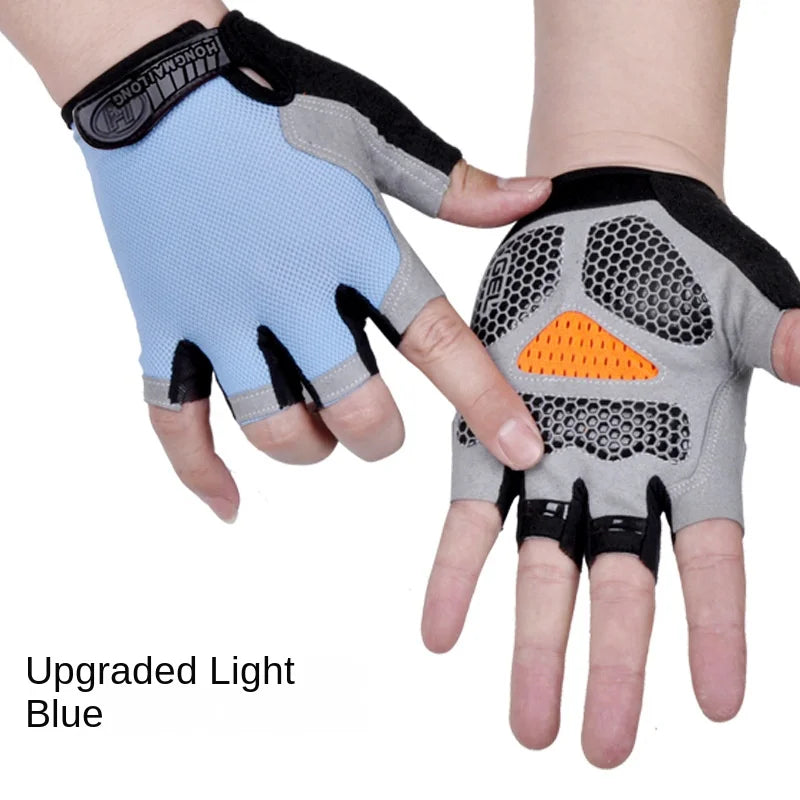New Models Fitness Exercise Glove Fingerless Men Women Bodybuilding Exercise Sports Gloves Slip Breathable Wear Resistant
