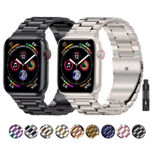 Correa de acero inoxidable para Apple Watch Ultra 2, pulsera de Metal para iWatch Series 9, 8, 7, 6, 5, 4, 49mm, 45mm, 41mm, 40m