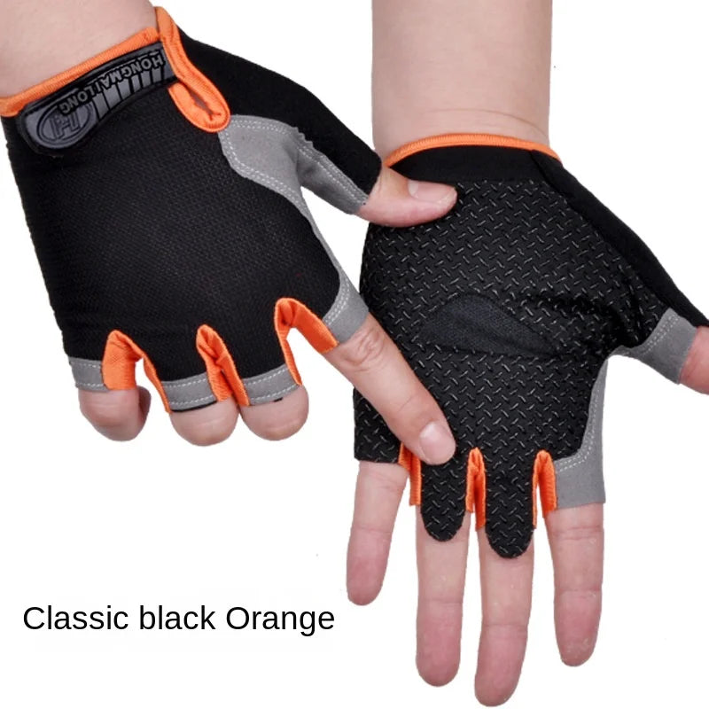 New Models Fitness Exercise Glove Fingerless Men Women Bodybuilding Exercise Sports Gloves Slip Breathable Wear Resistant