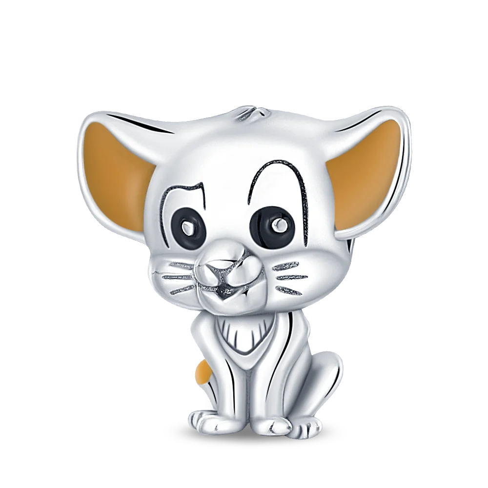 New 925 Sterling Silver Fashion Women's Wolf Head Dumbo Pendant Beads Suitable for Pandora Bracelet Necklace DIY Fine Jewelry