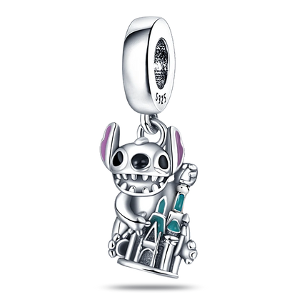 New 925 Sterling Silver Fashion Women's Wolf Head Dumbo Pendant Beads Suitable for Pandora Bracelet Necklace DIY Fine Jewelry