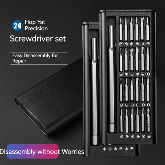 24 in 1 Precision Screwdriver Set Mobile Phone Clock Computer Multifunction Maintenance Disassembly Tool Screwdriver Combination