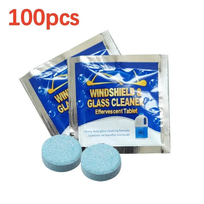 Solid Cleaner Car Windscreen Cleaner Effervescent Tablet Auto Wiper Glass Solid Cleaning Concentrated Tablets Detergent