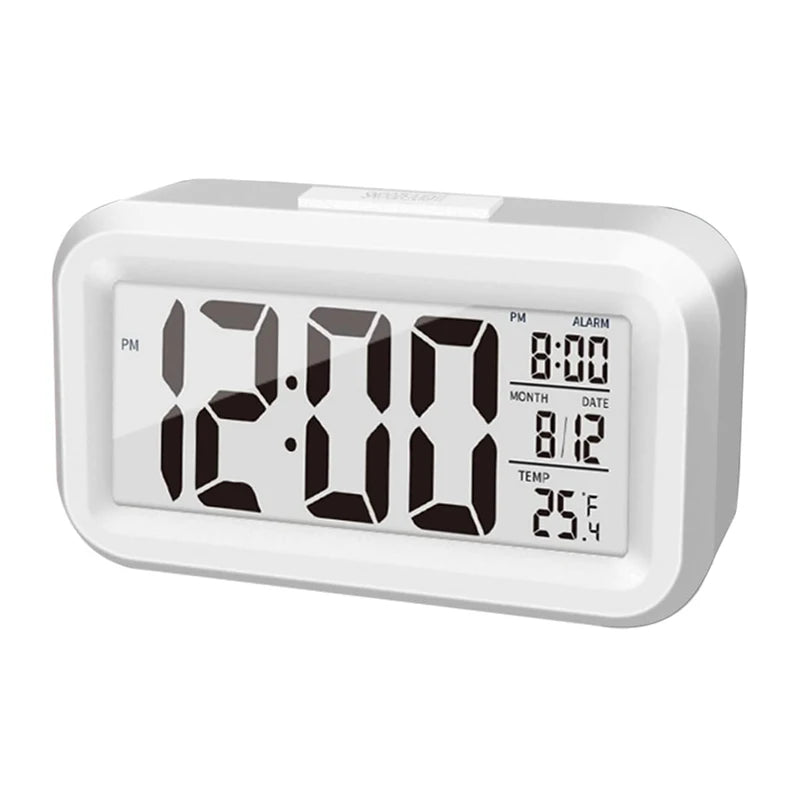 LED Digital Alarm Clock Backlight Snooze Data Time Calendar Desktop Multifunction Electronic Backlight Table Clock