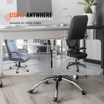 VEVOR 2/3 inch Set of 5 Office Chair Wheels Replacement Computer Gaming Desk Universal Caster for Hardwood Floors and Carpet