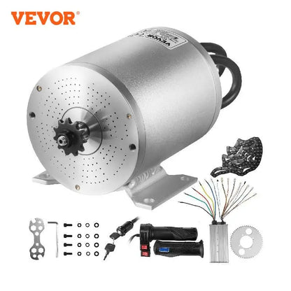 VEVOR Electric Brushless DC Motor 72V 3000W 48V 1500W Brushless Motor Kit w/Controller Throttle Grip for Electric Scooter E Bike