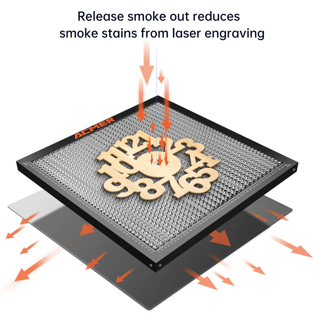 Laser Honeycomb Working Table For CO2 Laser Engraver Cutting Machine CNC Honeycomb Panel Bed 300x300/330x330/400x400/440x440mm