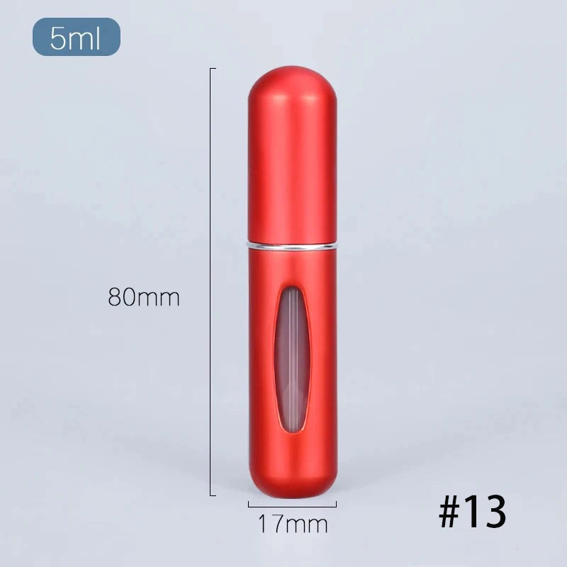 Solid Color 5ml Bottom Flush Rechargeable Perfume Bottle Sprayer Small Portable Cosmetic Refill Perfume