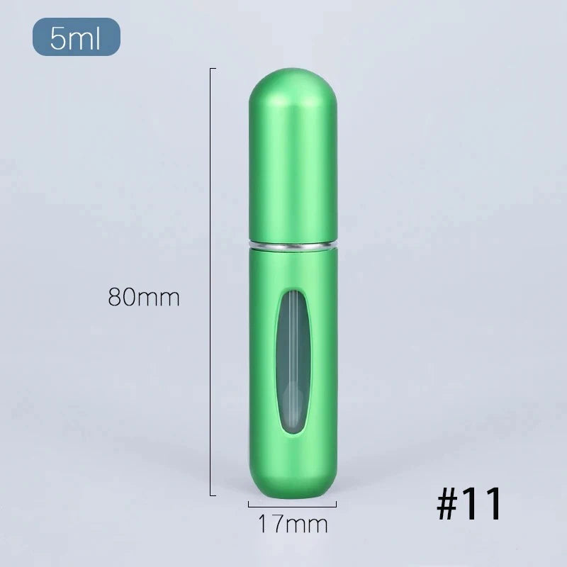 Solid Color 5ml Bottom Flush Rechargeable Perfume Bottle Sprayer Small Portable Cosmetic Refill Perfume