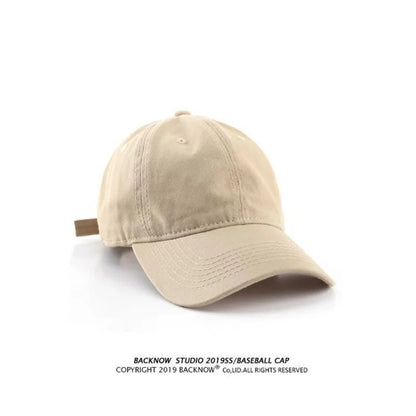 Hat Duck Tongue Versatile Women's Korean Style Cotton Japanese Style Baseball Cap Casual Couple Soft Top Skin-friendly Peaked...