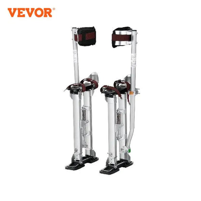 VEVOR Drywall Stilts 18''-30''/36''-50'' Adjustable Aluminum Tool Stilts with Protective Knee Pads Non-Slip Work Stilts for Home