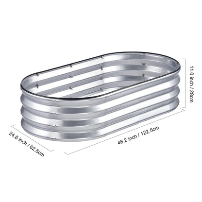 VEVOR Raised Garden Bed Kit Large Metal Raised Planter Box Garden Beds Outdoor for Vegetables Flowers and Herbs with Open Bottom