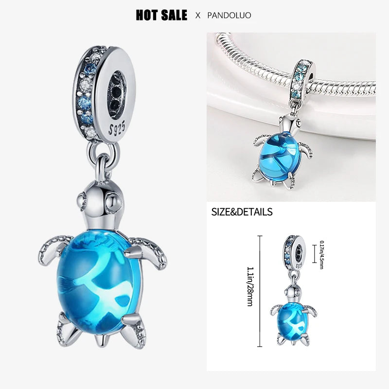 Sterling Silver 925 Devil Eye Charm Owl Miracle Beads Suitable for Pandora Original Bracelet Necklace Accessories Jewelry Gifts