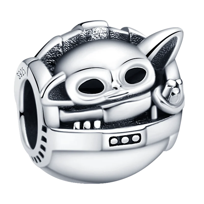 New 925 Sterling Silver Fashion Women's Wolf Head Dumbo Pendant Beads Suitable for Pandora Bracelet Necklace DIY Fine Jewelry