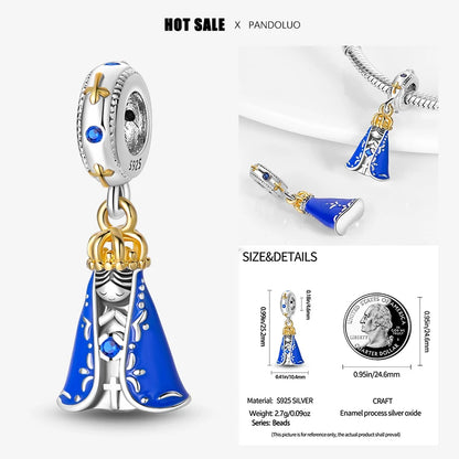 Sterling Silver 925 Devil Eye Charm Owl Miracle Beads Suitable for Pandora Original Bracelet Necklace Accessories Jewelry Gifts