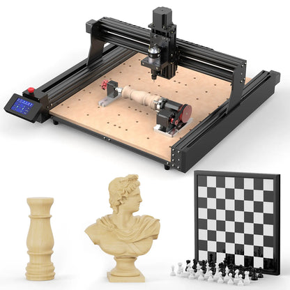 TwoTrees CNC 4th Axis Rotary Axis For TTC450 CNC Milling Machine 3-Jaw Chuck Structure Rotary Axis Clamp Diameter 4-60mm