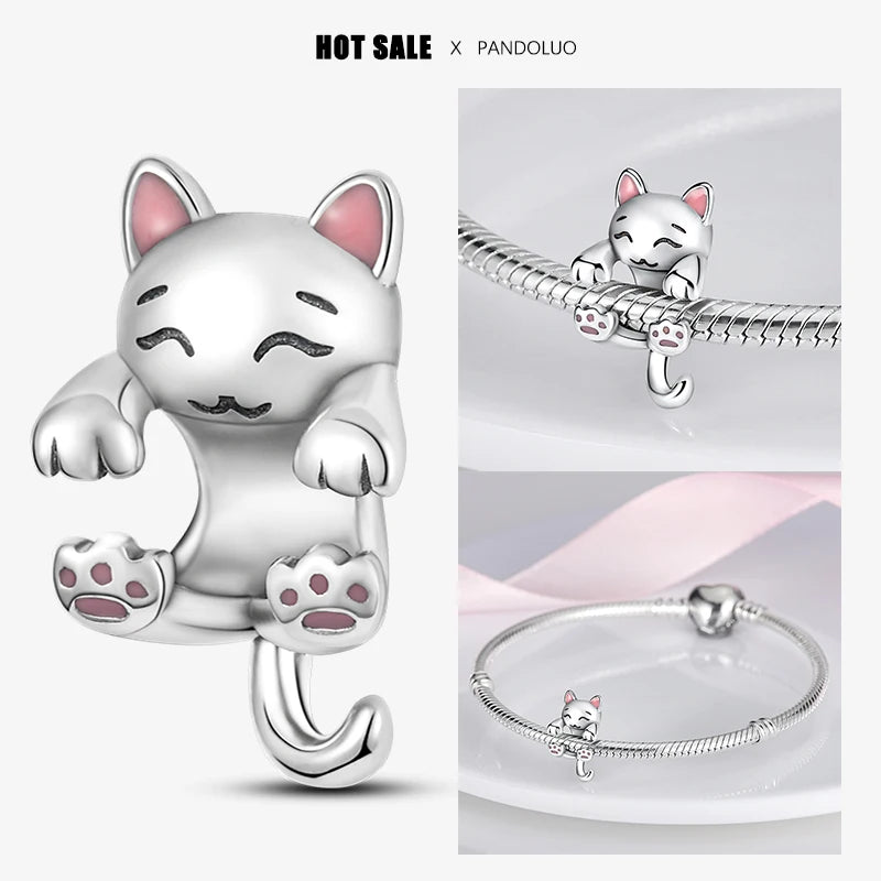 Sterling Silver 925 Devil Eye Charm Owl Miracle Beads Suitable for Pandora Original Bracelet Necklace Accessories Jewelry Gifts