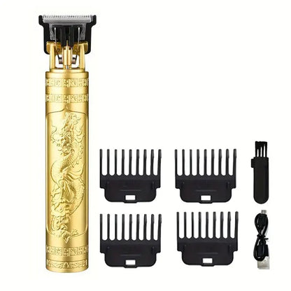 Rechargeable Men's Grooming Set - Electric Shaver, Body Hair Trimmer, Multi-Tooth Wet & Dry Hair Clipper