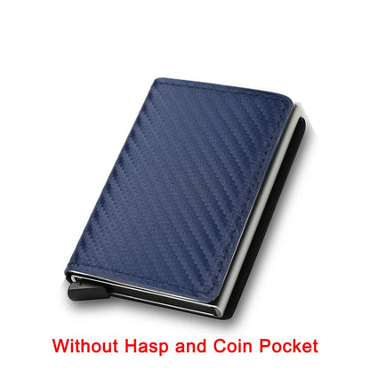 Rfid Credit Card Holder Men Wallets Bank Cardholder Case Small Leather Slim Thin Magic Mini Wallet Smart Minimalist Wallet 2023