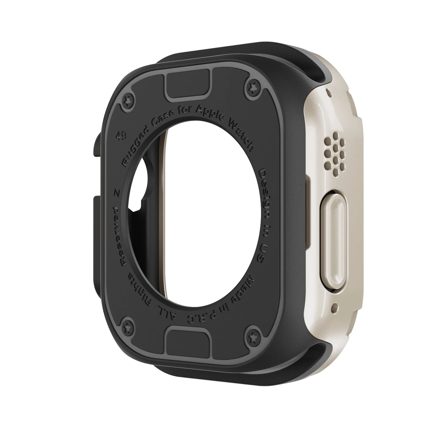 2 In 1 Case for Apple Watch 41mm 45mm 40mm 44mm 49mm TPU + PC Shockproof Protector Bumper for Iwatch Series Ultra 8 7 6 5 4 3 SE