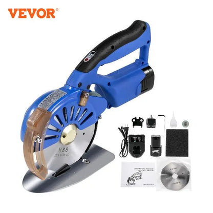 VEVOR 100-125MM Circular Saw Rotary Cutter Profesional for Cutting Fabric Cotton Leather Crafts Wireless Diy Tools for Patchwork