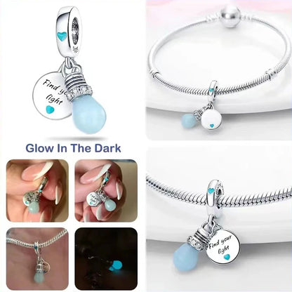 2024 Hot Sale New in Silver Color Ocean Collection Charm Firefly Beads Fit Pandora Bracelet DIY Pendant Woman Jewelry